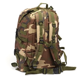 Рюкзак тактический туристический Storm tactic, 40 л, с карманами, расцветка мультикам, зелёный/коричневый