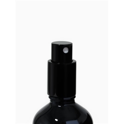 Флакон для парфюма, стеклянная, с распылителем Black, 100 мл, чёрный