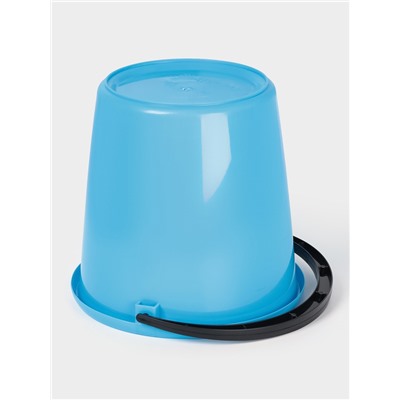 Ведро с крышкой, 10 л, d=32 см, h=26 см, пластик, МИКС