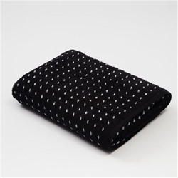 Полотенце махровое Этель ЧБ «Пунктир», пестроткань, 70×130 см