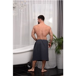 Полотенце для бани и сауны вафельное мужское  на липучке