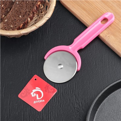 Нож для пиццы и теста Доляна «Наклон», 16.5 см, цвет МИКС