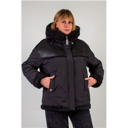 Куртка с верблюжьей шерстью арт.313 (Черный)