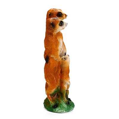 Садовая фигура из гипса «Семья сурикатов», 35×11×9 см