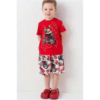 Комплект трикотажный для мальчиков: фуфайка (футболка), шорты PLAYTODAY, 1239875