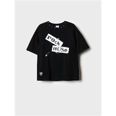 Фуфайка трикотажная для девочек (футболка)