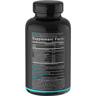 Sports Research, Total Omega-3, 120 капсул