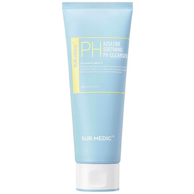SUR.MEDIC+ Успокаивающий гель для умывания с азуленом и церамидами Azulene 150мл Soothing pH Cleanser