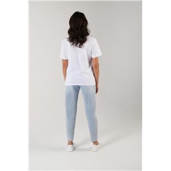 Фуфайка (футболка) женская Карнавал-3 (Молочный)