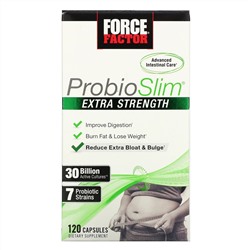 Force Factor, ProbioSlim, повышенной силы действия, 30 млрд КОЕ, 120 капсул