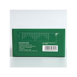 Гирлянда «Бахрома», 3×0.6 м, уличная, IP44, 114 LED, 8 режимов, солнечная батарея, прозрачная нить, свечение тёплое белое