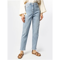 Джинсы mom-fit из эластичного денима