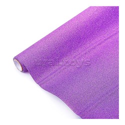 Пленка самоклеящаяся с блестками 45x300 см, сиреневая, PP 100 мкм, в рулоне