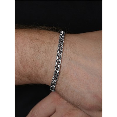 Браслет из чернёного серебра 925 пробы 2-007ча