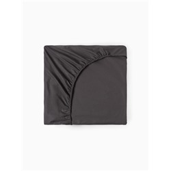 Простыня на резинке 1.5-спальная «Этель. Серая гавань», 140×200+25 см, поплин