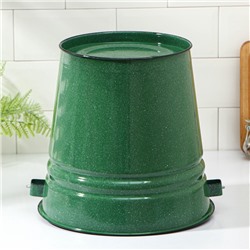 УЦЕНКА Ведро,12 л, без крышки, зелёное, с зерном