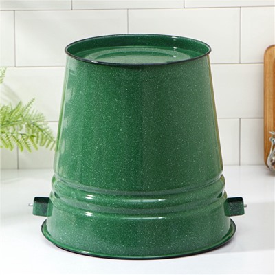 УЦЕНКА Ведро,12 л, без крышки, зелёное, с зерном