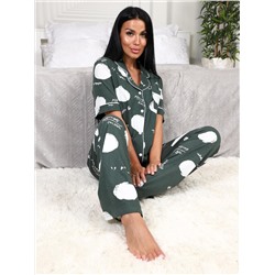 Атили - пижама темный хаки