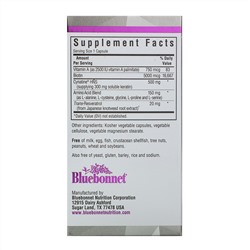 Bluebonnet Nutrition, Прекрасный союзник, кератиновый уход, 30 вегетарианских капсул