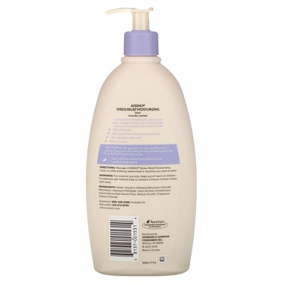 Aveeno, Увлажняющий лосьон для борьбы со стрессом, 532 мл (18 жидк. унций)