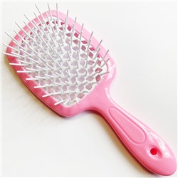 SUPERBRUSH Расческа для волос РОЗОВО-БЕЛАЯ