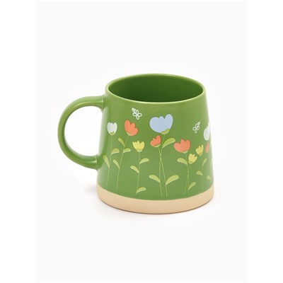 Кружка керамическая «Полевые цветы», 360 мл, ручная работа