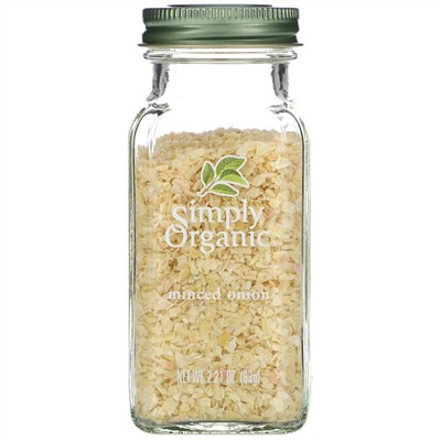Simply Organic, Измельченный лук, 2.21 унций (63 г)