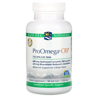 Nordic Naturals, ProOmega CRP, 1,250 мг, 90 мягких таблеток