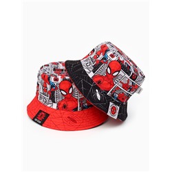 Панама детская для мальчика, двухсторонняя, размер 52-54, Человек паук