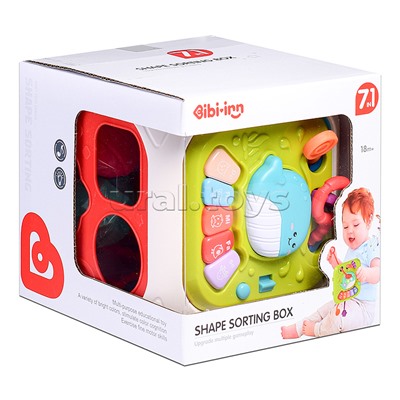 Куб развивающий "Морской мир" в коробке