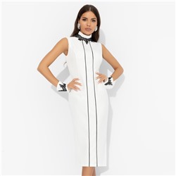 Платье-футляр со съёмными манжетами, Поцелуй удачи (queen, с манжетами)