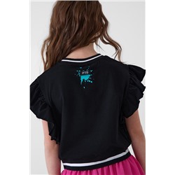 Джемпер трикотажный для девочек (футболка) PLAYTODAY, 1240347