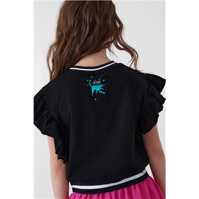 Джемпер трикотажный для девочек (футболка) PLAYTODAY, 1240347