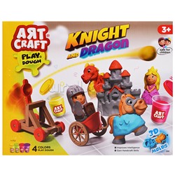 Набор для лепки "Рыцари и драконы" тесто 4х56г