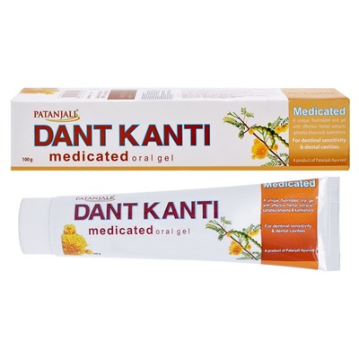 Patanjali Ayurveda Dant Kanti - Medicated Gel / Зубная паста-гель Патанджали 100 г