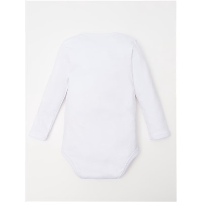 Боди с длинным рукавом Крошка Я «Пухляш», рост 86-92 см, цвет белый