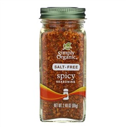Simply Organic, пряная приправа, без соли, 69 г (2,4 унции)