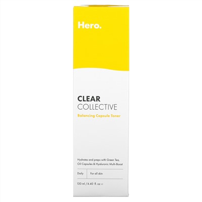 Hero Cosmetics, Clear Collective, Balancing Capsule Toner, 4.40 fl oz (130 ml)