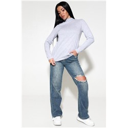 120 Водолазка женская (Серый меланж)