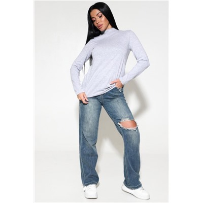 120 Водолазка женская (Серый меланж)