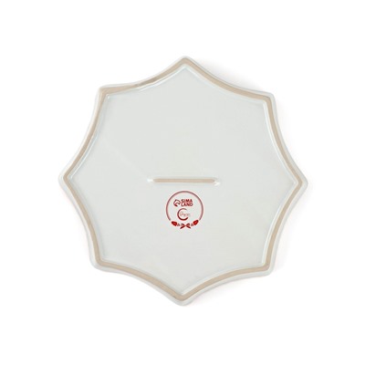 Блюдо керамическое «Новогодние олени», 21×21×3 см, ручная работа