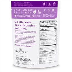 Navitas Organics, Органический порошок асаи, 227 г