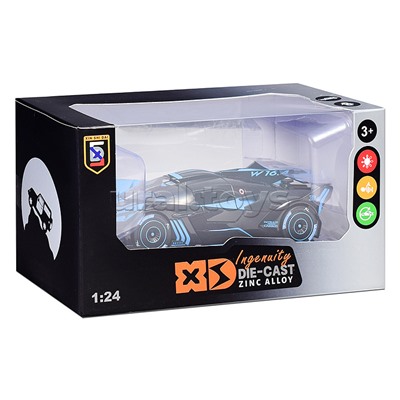 Машина "Гоночный вираж" (свет, звук, дым) в коробке