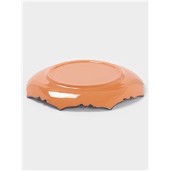 Ляган Риштанская Керамика «Цветы», 32 см, рифлёный, разноцветный