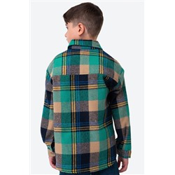 Детская теплая фланелевая рубашка в клетку Happyfox