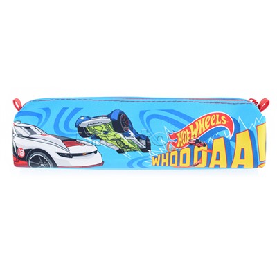 Пенал объёмный "Hot Wheels" одно отделение, на молнии