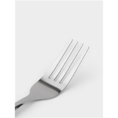 Вилки столовые Доляна «Венсель», длина 18 см, набор 12 шт., нержавеющая сталь, серебристые