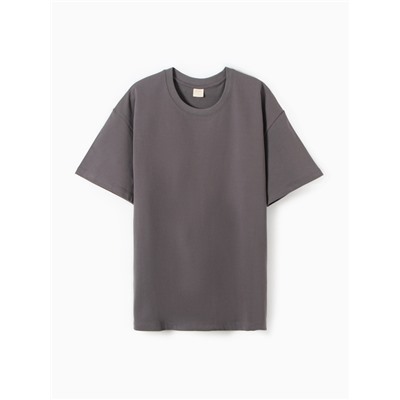 Футболка мужская MINAKU: Own opion, серая, р-р 52-54