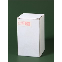 Органайзер для хранения ватных палочек BAMBOO, ребристый, с крышкой, d=6.5×10 см, прозрачный