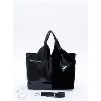 Сумка женская кожаная 98184-3MSS black Velina Fabbiano-Safenta в Новосибирске